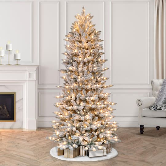 7.5ft. Pre-Lit Fraser Fir Artificial Christmas Tree, Clear Lights